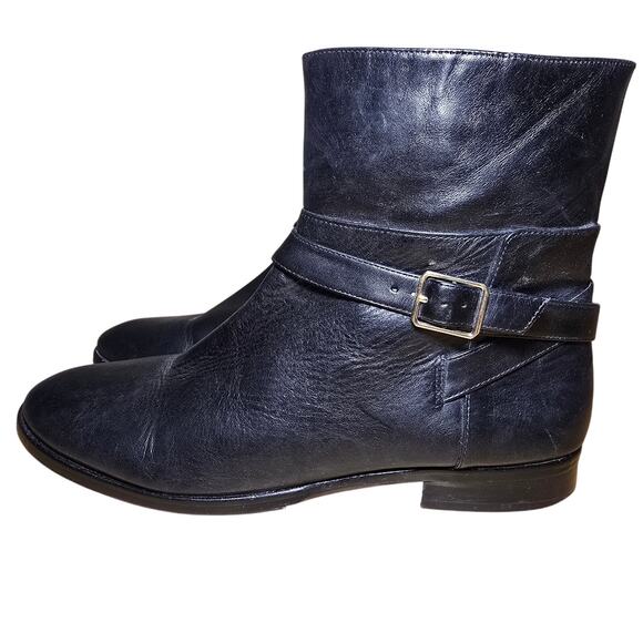 Ann Taylor - Woman's Size 11 Black Selene Leather Bootie Shoes Org. $198.00 - Picture 1 of 8